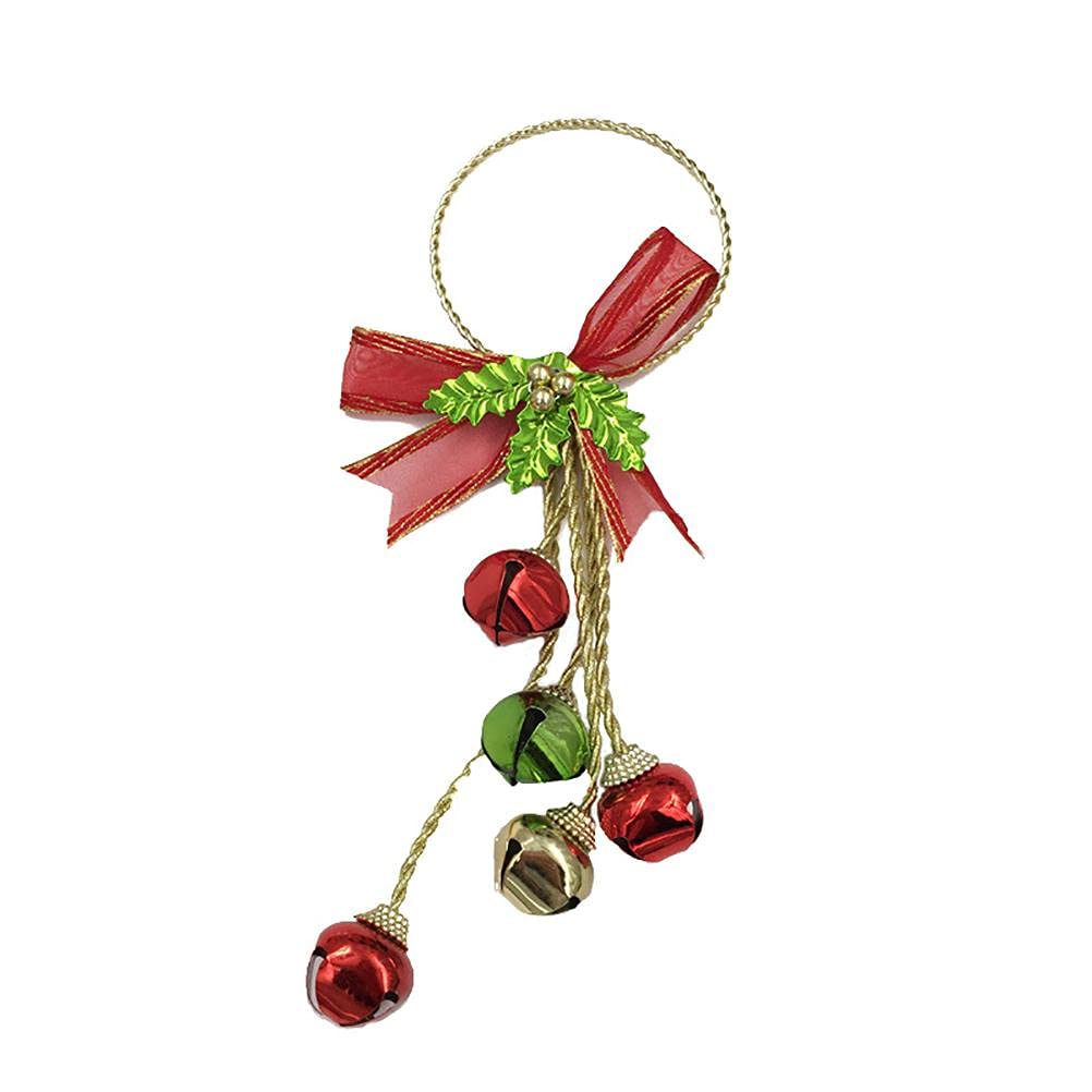 StylebestStylebest Christmas Bell Hanging Decoration, Christmas Decoration with Arch, Christmas Metal Bell, Hanging Pendant, Christmas Tree Door Hanger