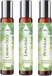 Essência do Brasil, Kit 3 Perfumes Spray 10ml Feminino - Cítrico e Refrescante