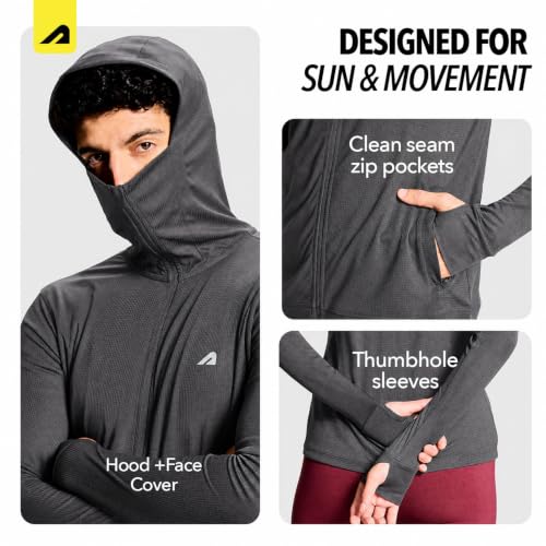 Image of Boldfit Sunscreen Jacket for Men UV Protection Jacket for Men Lightweight Breathable Quick Dry Polyester Full Sleeve Sun Protection Running Jacket Travel,Trekking, Outdoor Summer Wear