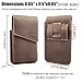 Topstache Leather Phone Holster for Belt - Cell Phone Case for Galaxy S25 S24 - Phone Belt Pouch Holster Case for iPhone 17Pro, 17, 16Pro, 16, Fit with Rugged Protective Case,L,Darkbrown