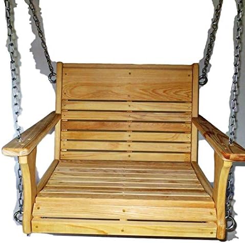 Cypress Porch Chair Swing, Larger Chair Swing, Super Swing, Larger Adult Swing