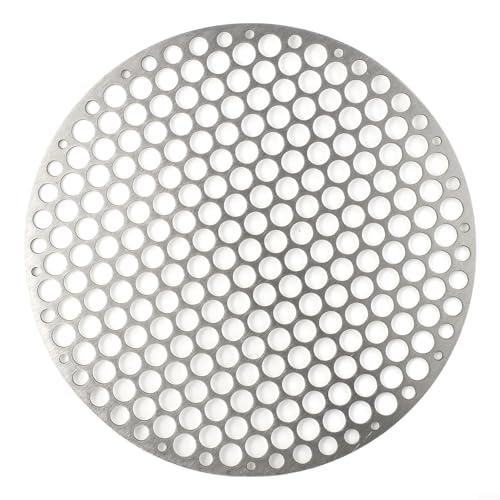 Grille à rôtir ronde en acier inoxydable résistant à la chaleur pour préparer de délicieux repas sur le gril ou au four (22 cm)