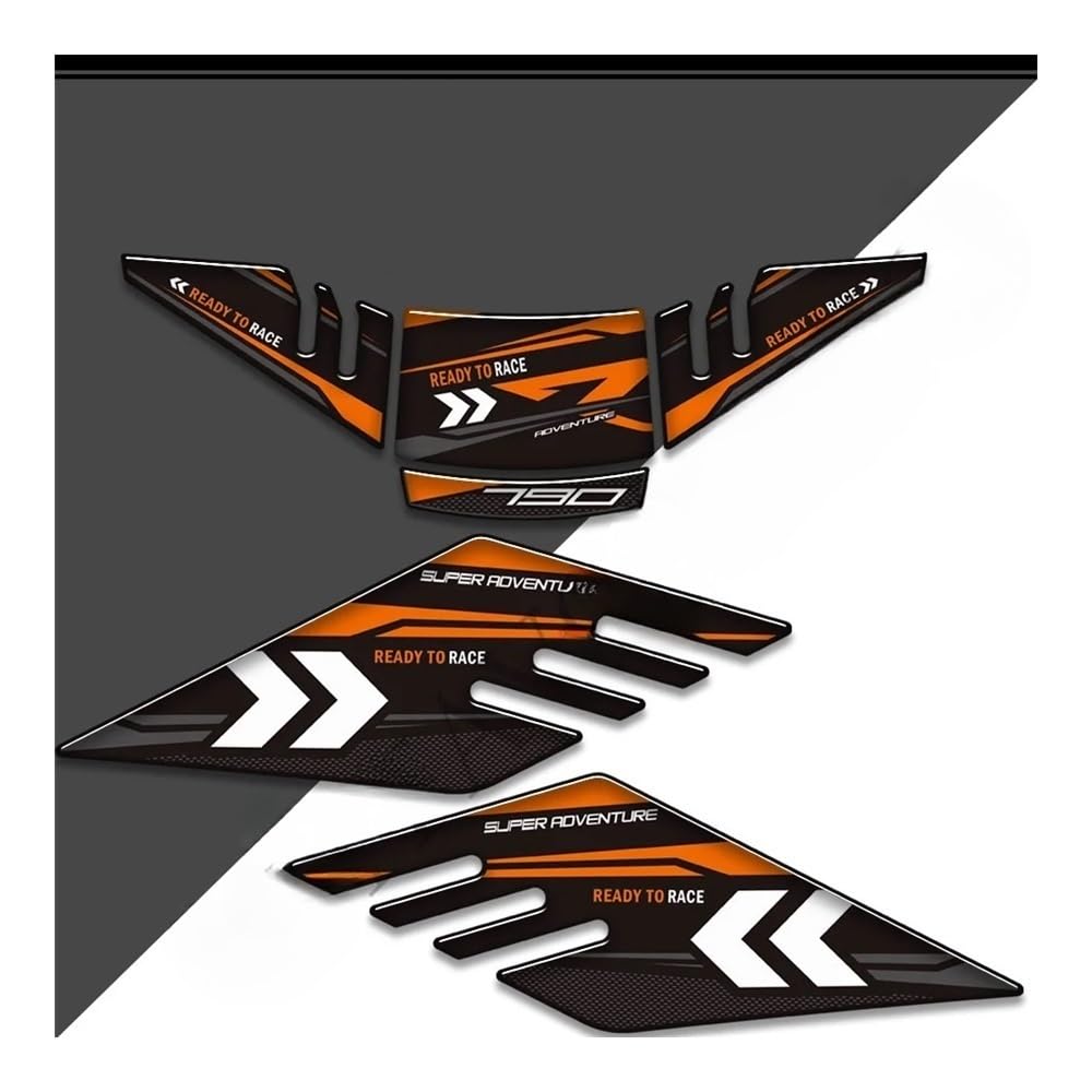 Motorcycle Tank Pad Sticker for Adventure 790 R 2019 2020 2021 2022 Tank Pad Side Grips Gas Fuel Oil Knee Protection Stickers Decals