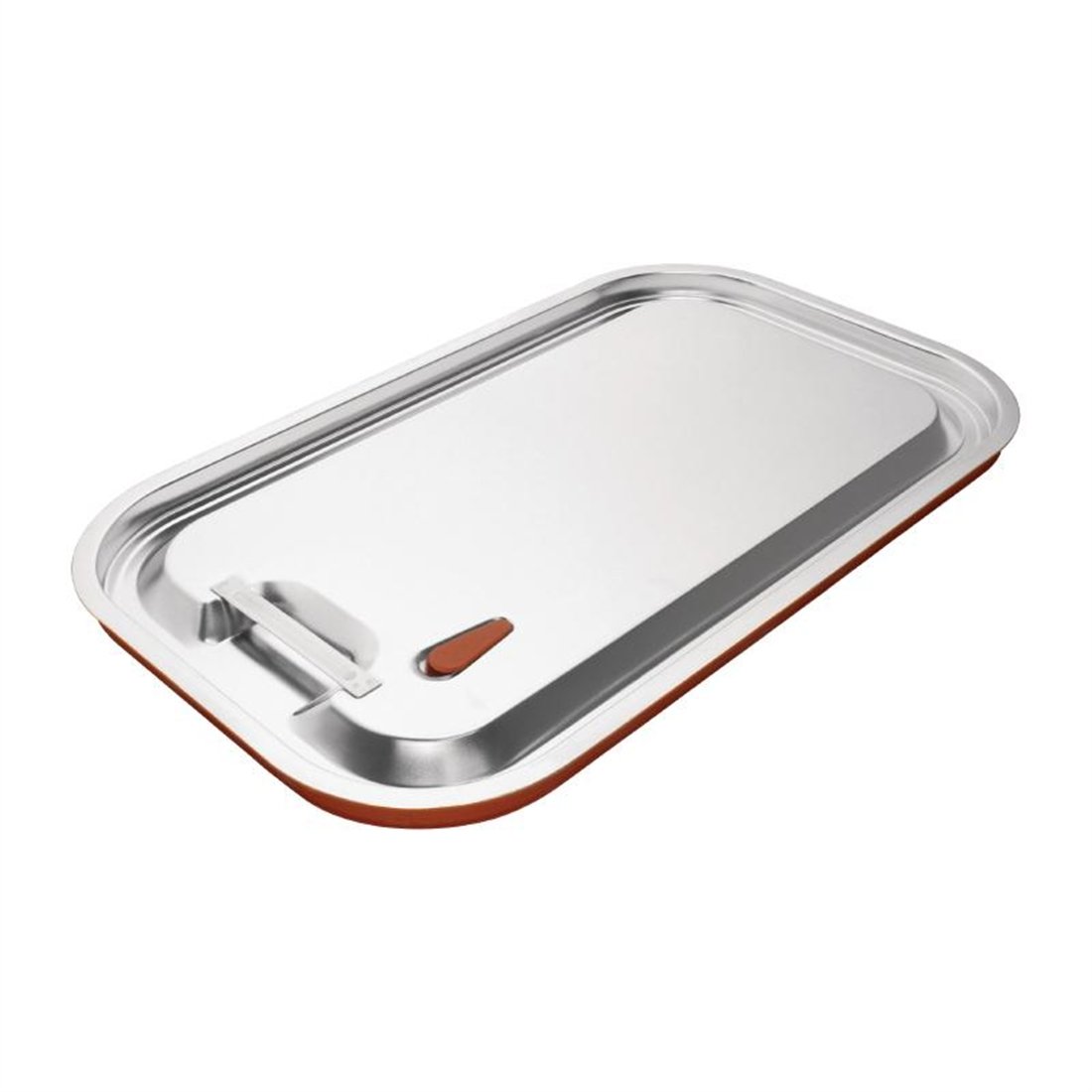 Vogue CP268 in acciaio INOX e coperchio in silicone richiudibile GN 1/1