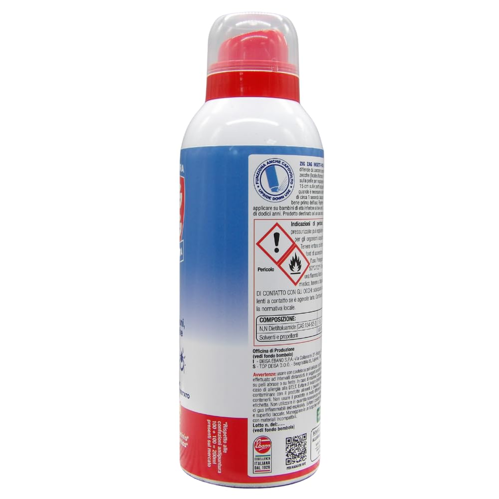 Repellente Spray Antizanzare Corpo, Max Insetti-via, Inodore. Repellente Per Zanzare, Zanzare Tigre, Zecche. Scorta Estate 200 ml (2 Spray)