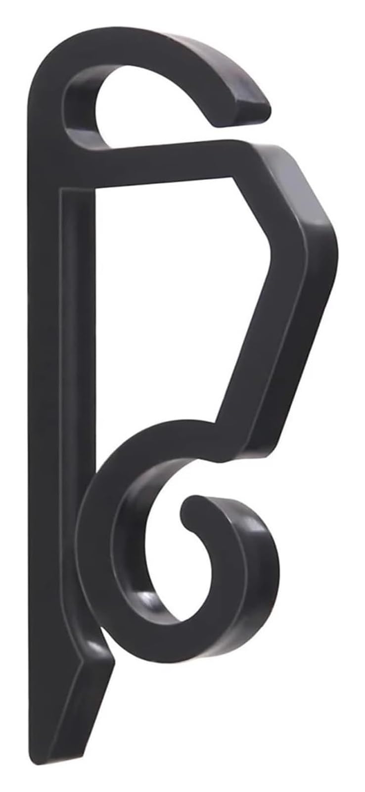 DQZRTUECA Outdoor Weatherproof Gutter Hook S Clip for String Lights Multicolor Multiple Sizes(Black,100pc)