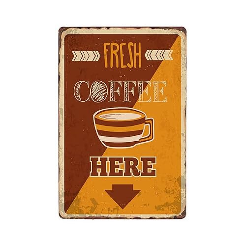 Coffee Metal Tin Sign Retro Vintage Plaque