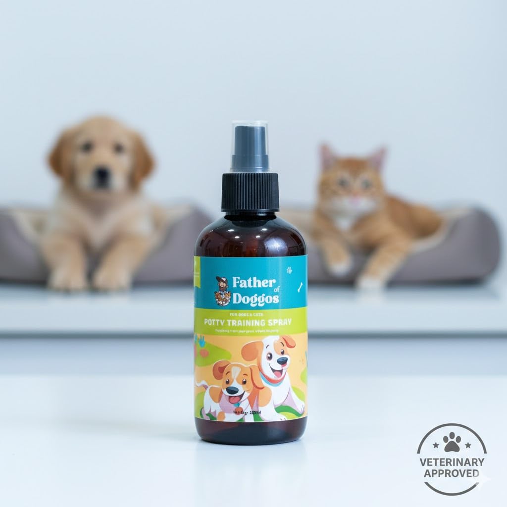Father of Doggos Potty Puppy Potty Training Spray 200ml | Dog Potty Spray for Indoor & Outdoor Use | Dog Pee Spray & Toilet Training Aid for Puppies, No More Marking (200ml) 2