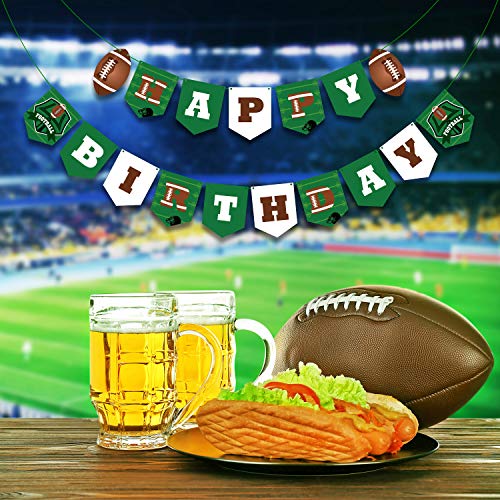Football Party Decorations, Football Birthday Banner Football Theme String Flags Happy Birthday Bunting Sign For Sport Theme Decoration Football Party Decor #TOP4