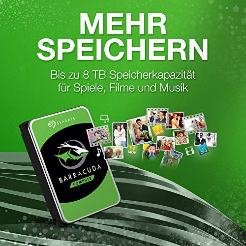 Seagate Barracuda 4 TB interne Festplatte HDD, 3.5 Zoll, 5400 U/Min, 256 MB Cache, SATA 6 Gb/s, silber, FFP, Modellnr… – Bild 5
