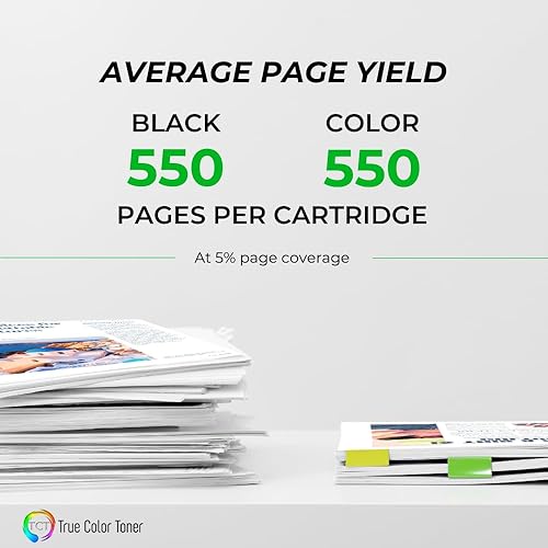 Miniatura 3 de TCT Cartucho de tinta de repuesto prémium compatible para impresoras Brother LC402 LC402BK LC402C LC402M LC402Y funciona con impresoras Brother