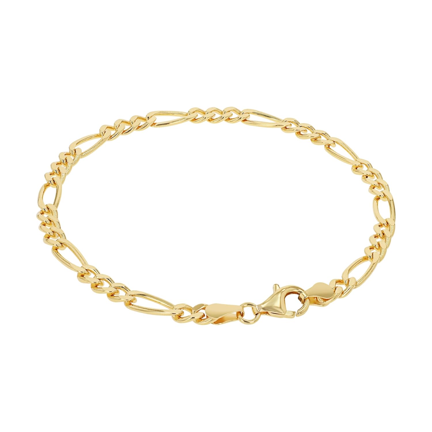 Amor Bracciale in argento Sterling 925, unisex, per uomo e donna, 21 cm, in argento, oro, rodiato, placcato oro, idea regalo, in confezione regalo
