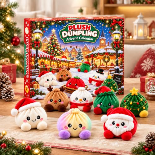 Christmas Plush Dumpling Advent Calendar 2026, 24 Days Countdown Calendar, Festive Holiday Gift Adults - image 2