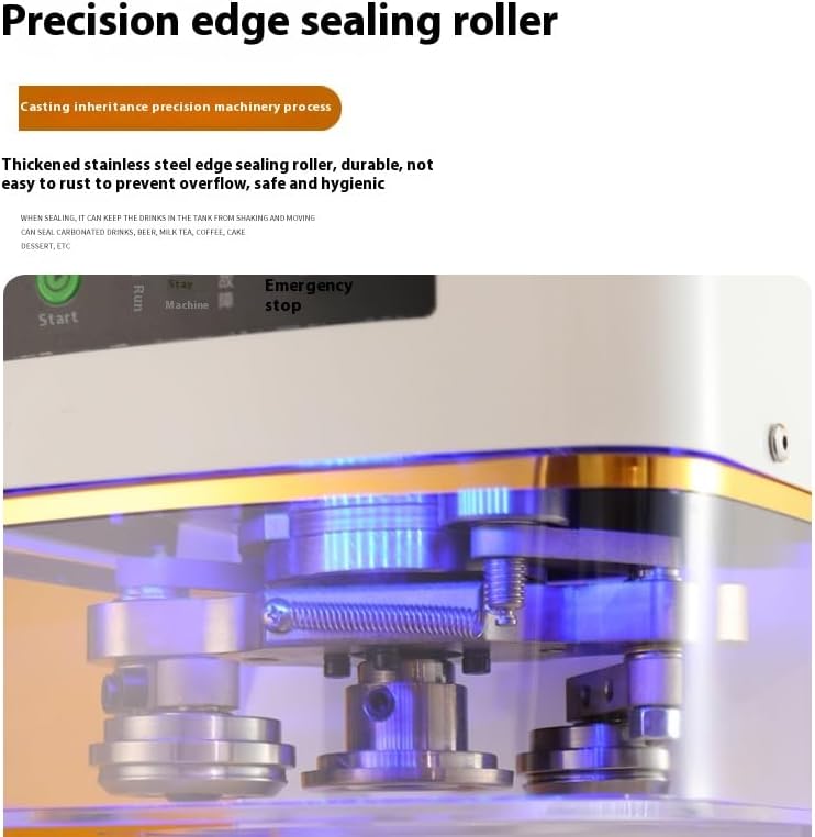 Commercial Soda Can Sealer - 2.4-6.7 inch Height Adjustable, Automatic Can Sealer for Aluminum and Plastic Cans - White - Image 8