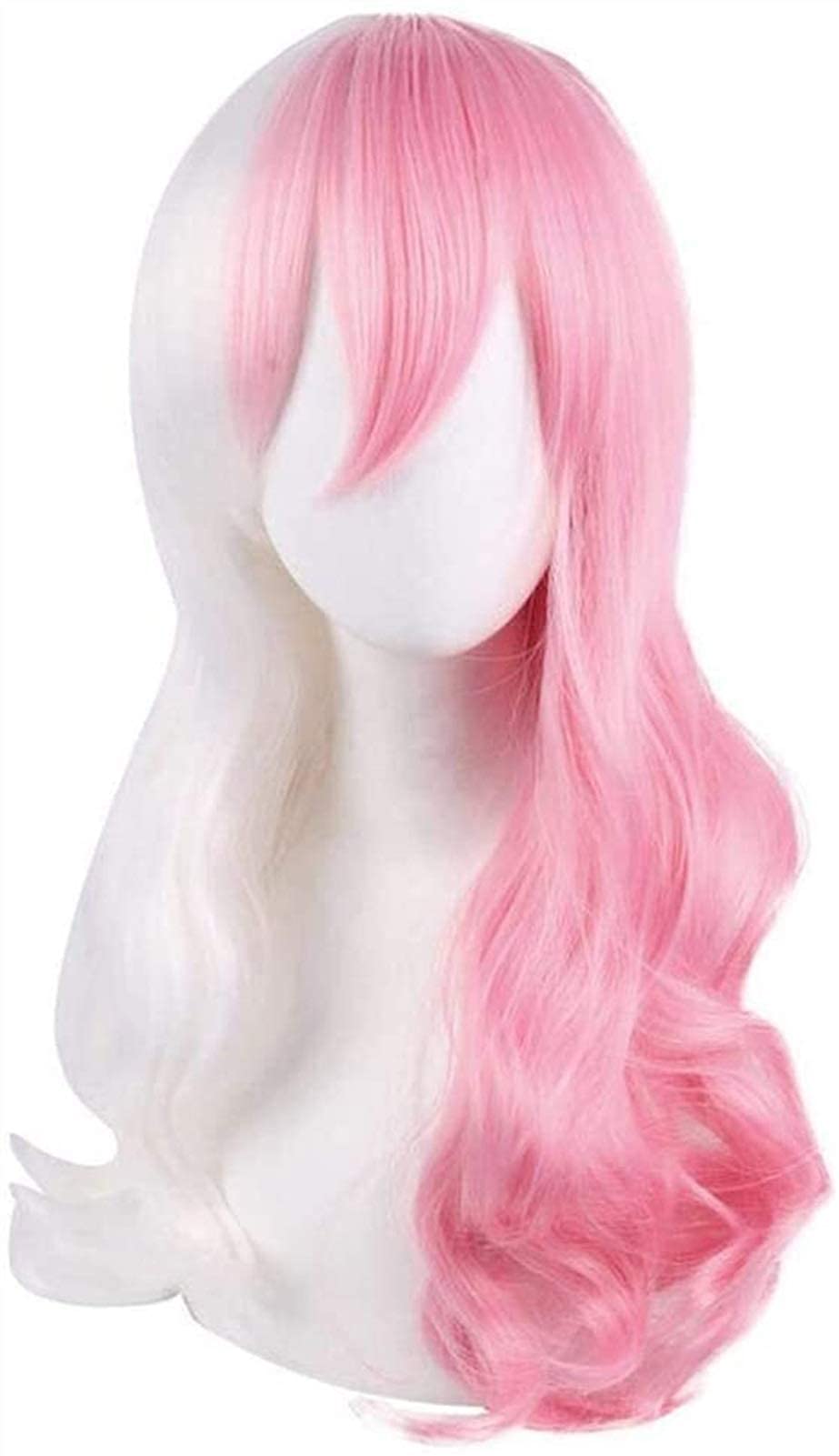 Anime cosplay wigs Monomi melange duo long curly hair cosplay party wigs+ Wig Cap