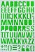 Jazzstick Large Alphabet Letters Decorative Sticker 5 sheets, Green 14B04