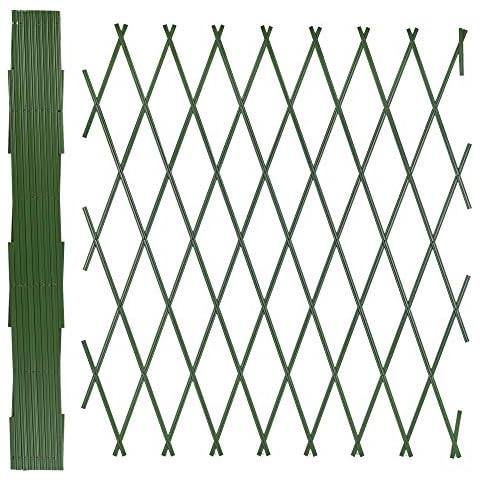 URBNLIVING Extendable Green Trellis for Climbing Plants Cover