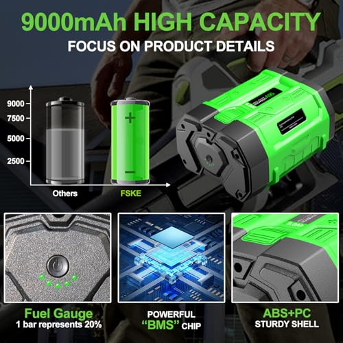 Image of FSKE 9.0Ah Replacement for EGO 56V Battery 2 Packs