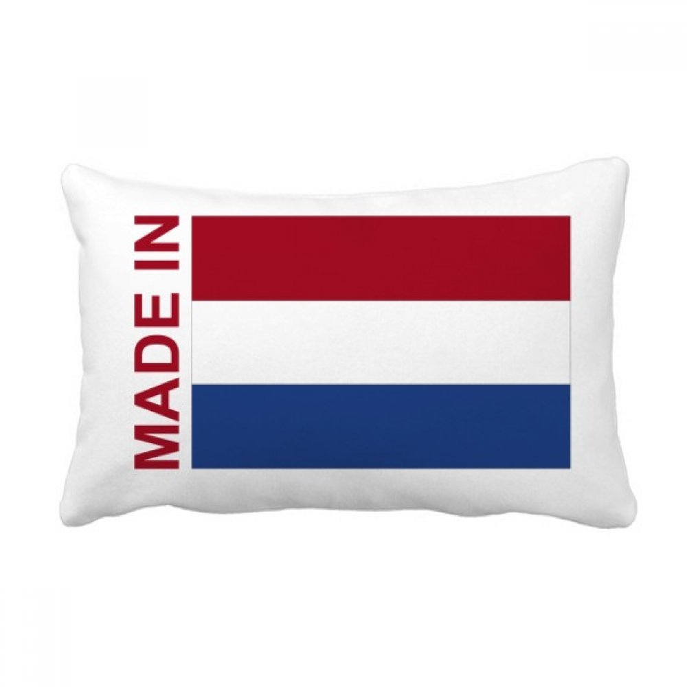 Coussin rectangulaire Pays-Bas en finition multicolore pour un décor intérieur raffiné
