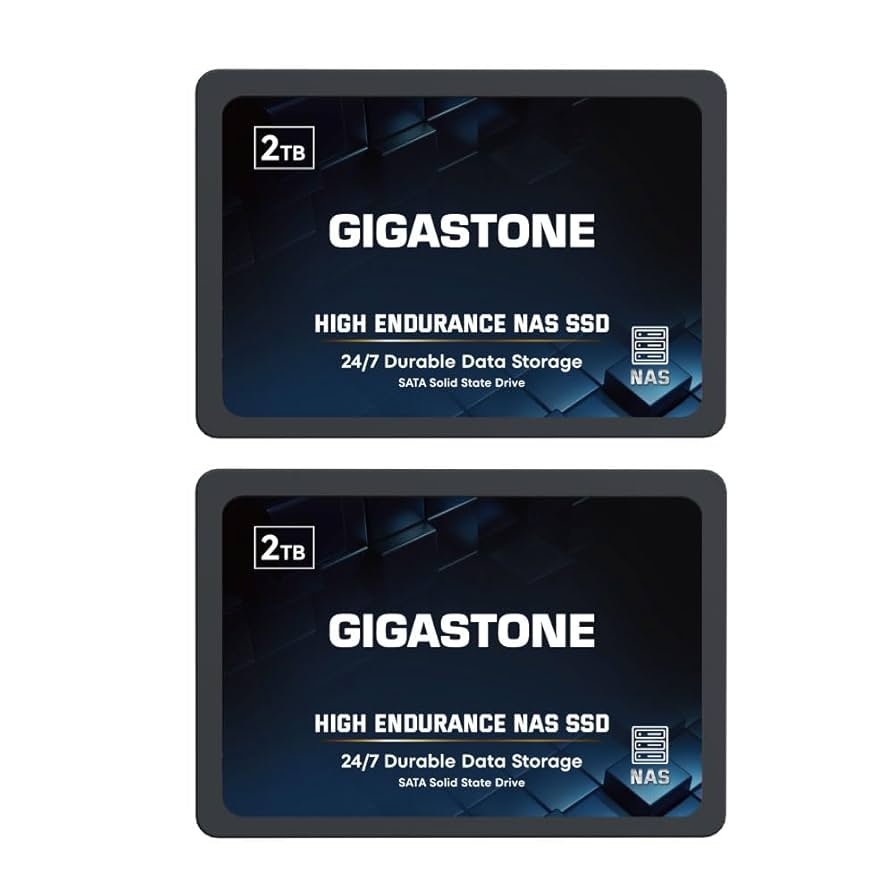 GIGASTONE SSD 2TB NAS SSD (2パック) TLC 3D Amazon.com: Gigastone 2TB NAS SSD Drive (2-Pack) 24/7
