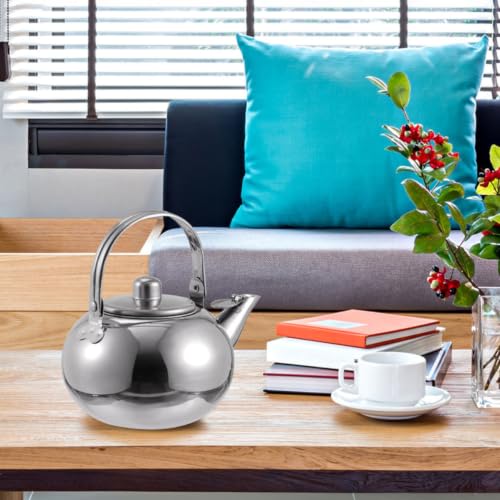 Tetera de acero inoxidable de diseño funcional y estética minimalista 6
