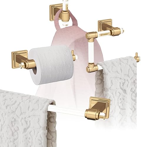 Vista 176 de Amerock BH36062CG10 - Toallero de mano Glacio de 5-7/16 pulgadas de longitud para pared de baño y cocina pequeña, accesorios de baño Transparente