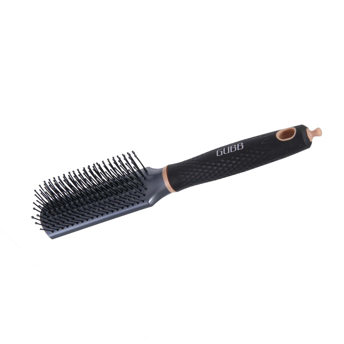 GUBB Styling Brush For Men & Women - Makes hair smooth and manageable | With hole to hang easily | Soft Nylon Bristles |Durable and Sturdy - Flat Hair Brush With Pin For Hair Styling - Elite Range