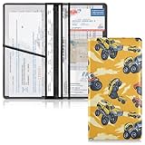 Bolaz Mountain Bike Orange Car Registration and Insurance Holder Leather Vehicle...