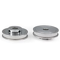 Vista 9 de Zeberoxyz 2 piezas de conjunto GT2 Rueda sincrónica de 20 y 80 dientes, polea de distribución de aluminio de 12 mm de diámetro con 2 piezas