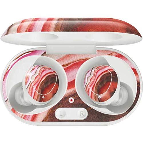 Skinit Decal Audio Skin Compatible with Samsung Galaxy Buds+ - Officially Licensed Skinit Originally Designed Orange Watercolor Geode Design