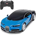 Bugatti Car Model Rastar 1/24 RC Bugatti Chiron Remote Control Car Kids RC Toy, Red