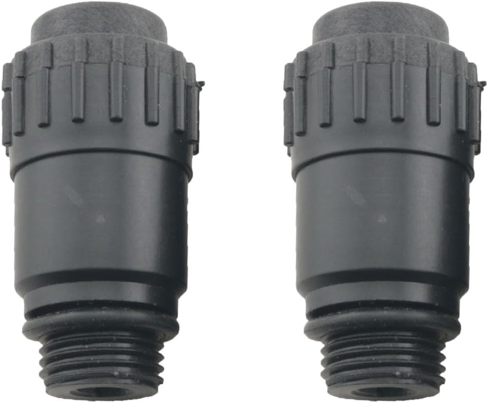 2PCS Black Plastic Threaded Oil Plug Connector Quick Release Connector 3/8 BSPT External Thread Oil Cap Adapter Air Compressor Spare Part