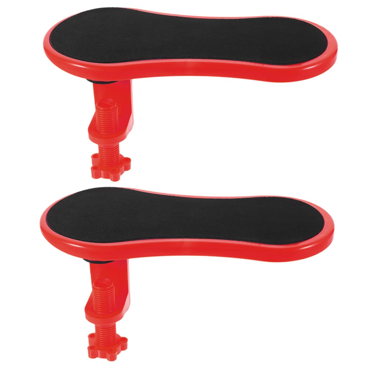 Hemobllo 2pz Poggiapolsi Ergonomico per Ufficio Rosso in Gomma e Cotone Supporto per Polso e Gomito, Design Leggero per Scrivania e Viaggi di Lavoro
