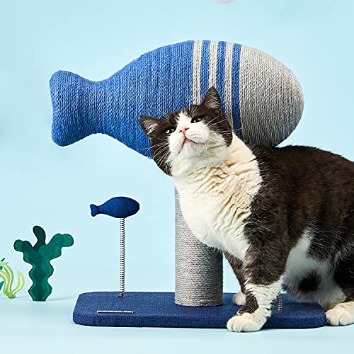 PETKIT Katzenkratzbaum, mit 2 Katzenspielzeugen, niedlicher Aktivitätskratzbäume aus Sisal. 30 * 40 * 42.5cm. - Image 3