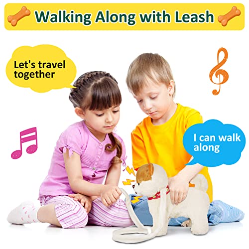 Marsjoy 568412 Musical Walking & Dancing Dog Toy With Leash - Interactive Plush Stuffed Animal thumb #2