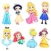 8PCS Mini Princess Figure, Cupcake Toppers, Decorazione torta principessa di compleanno Modello bambola principessa per bambini Compleanno Baby Shower Decorazione per feste