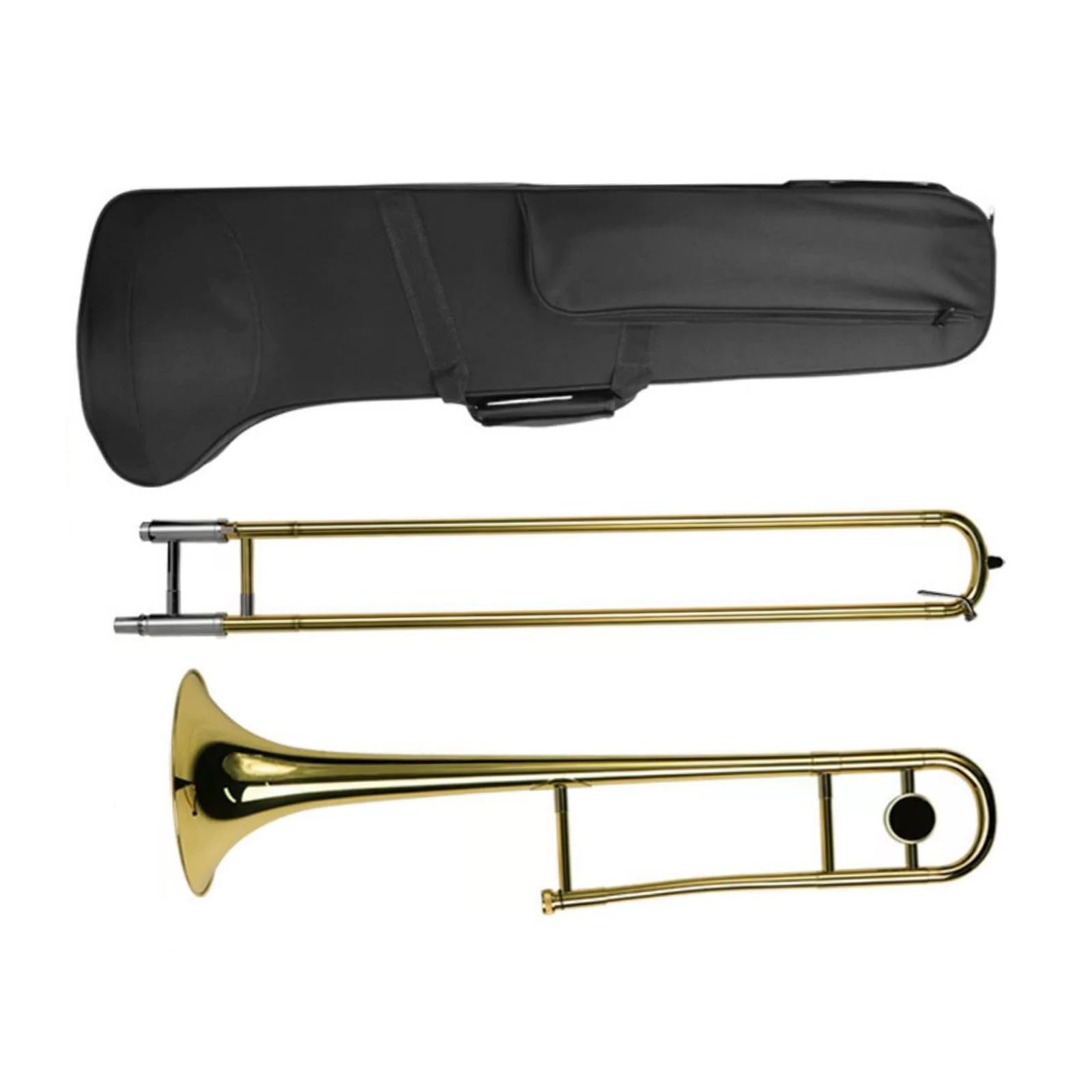 Puzon Puzon altowy B dur lakierowany złoty instrument mosiężny