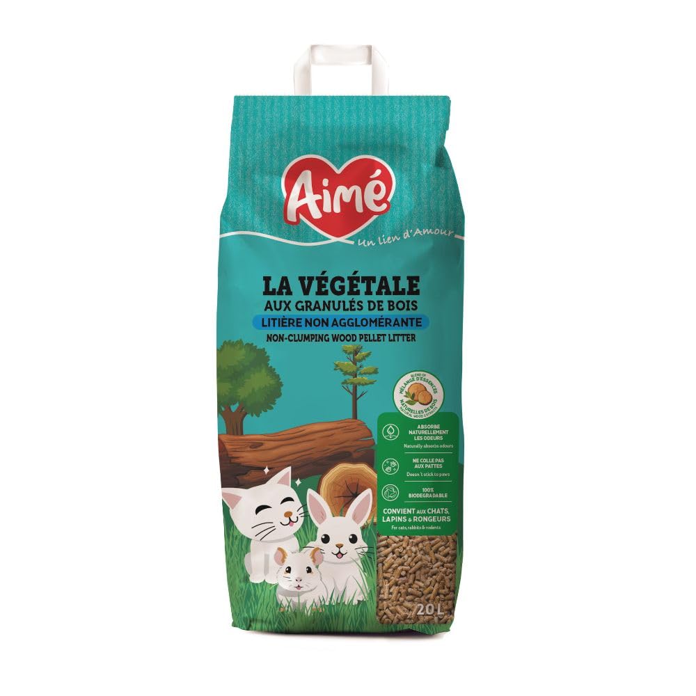 Aimé Lettiera Pellet 10L Per Conigli E Piccoli Animali - Biodegradabile, Super Assorbente, Antiodore - Foto 9