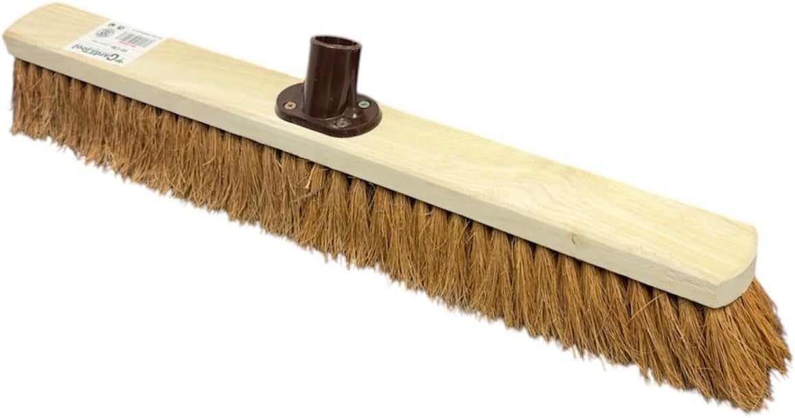 Novostyl Wood Replacement Brush Only 24" / 60Cm Indoor Outdoor Soft Broom Sweeping Brush Natural Indoor Floor Brush With Dense Soft Bristles Brooms For Office Warehouse And Garage [1]