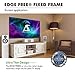 Akia Screens 100 inch Edge Free Fixed Frame Projector Screen 100