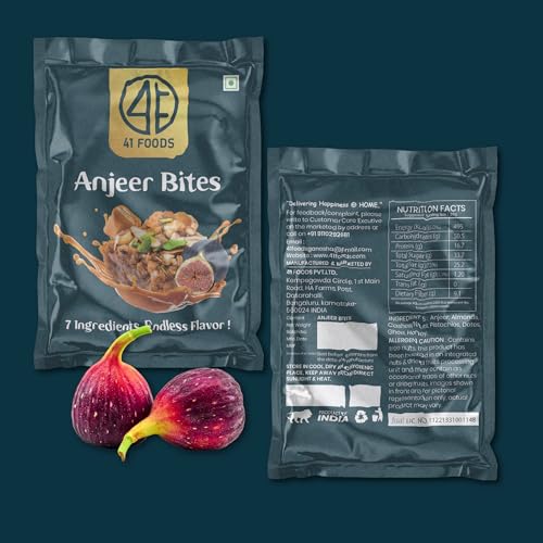 Image of 41 Foods Premium Anjeer Bites | Anjeer Burfi | 200g