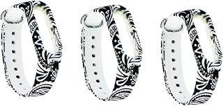 UKCOCO Wrist Wraps 3pcs Wriststrap Silicone for Smart Bracelet Miband Replacement Pattern Strap Wrist Straps