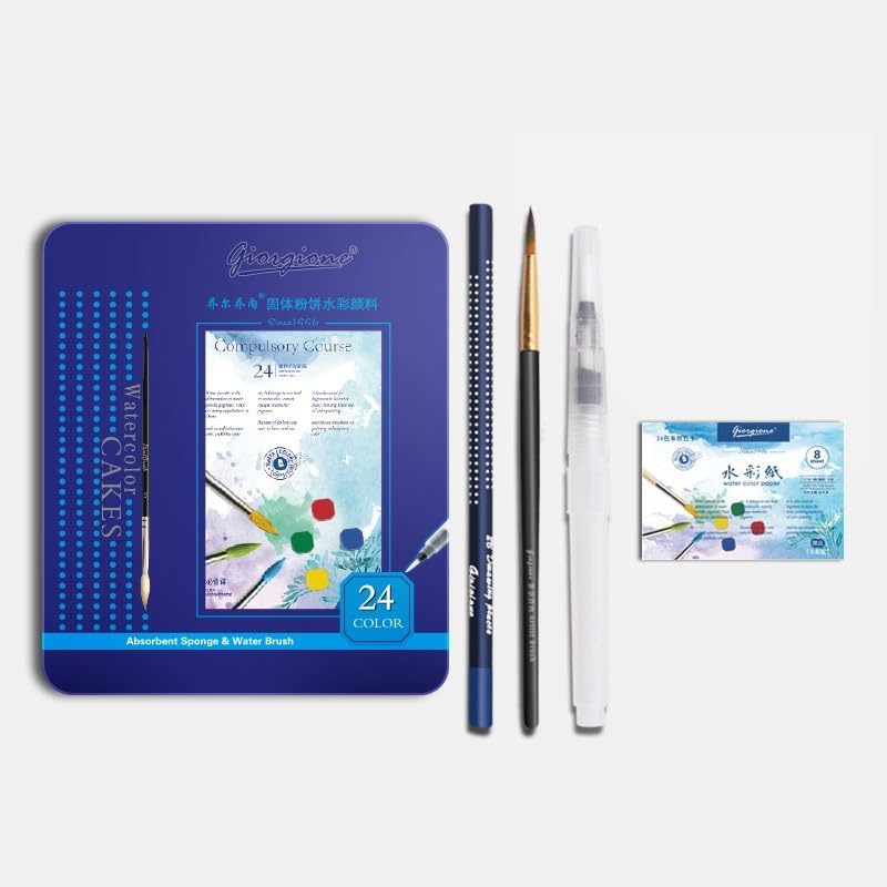 24 Watercolor Cakes Set Amazon.in Home & Kitchen