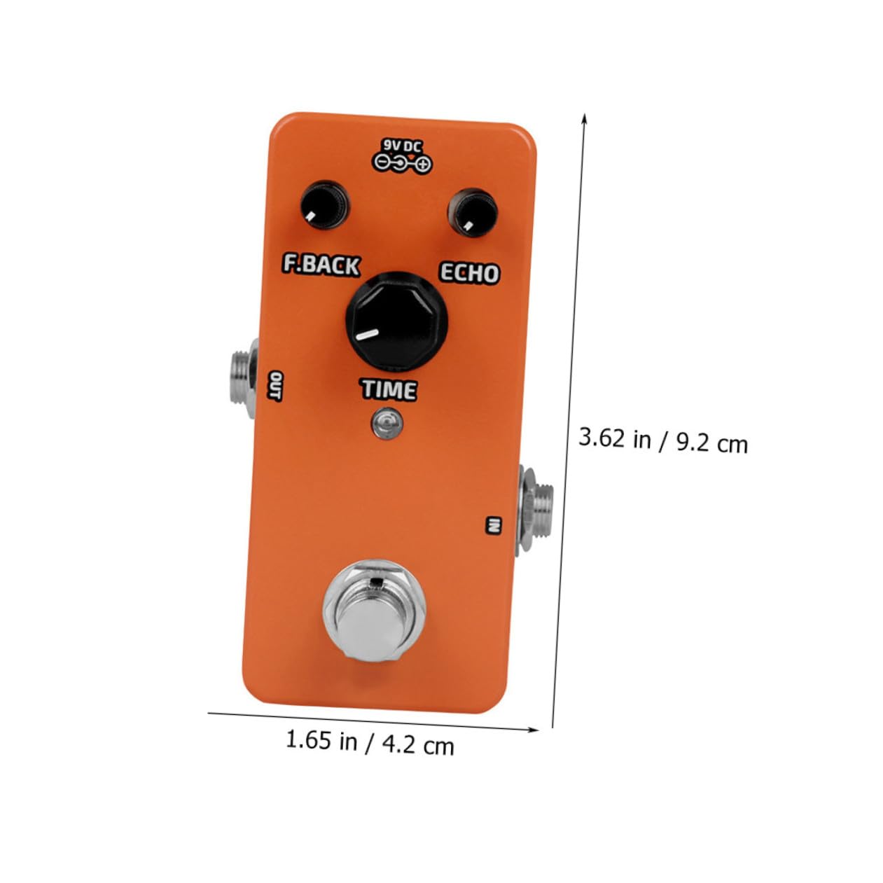 Pedale Effetto Delay Analogico per Chitarra Elettrica Guscio in Metallo Antiruggine e Circuito Stereo Digitale, per Esibizioni e Uso Quotidiano