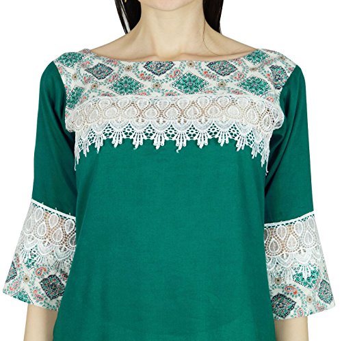 Bimba Donne Kurta Kurti 3/4 Manica Formale Casual