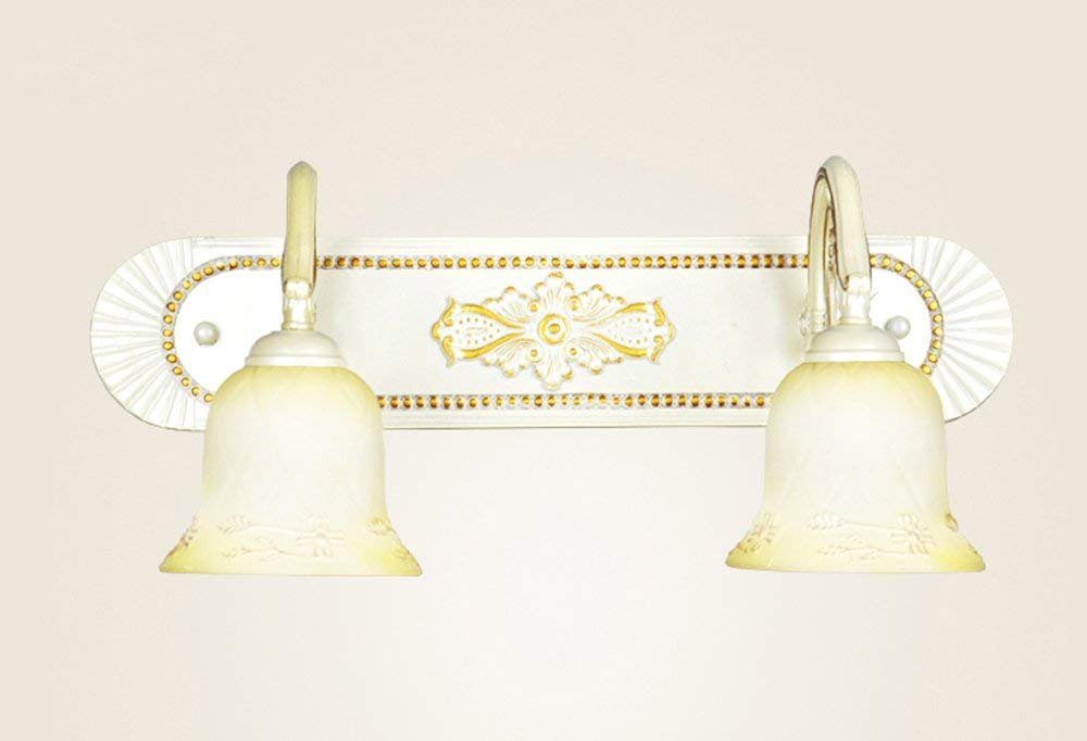Applique murale de salle de bain E14 en verre et métal pour miroir et couloir