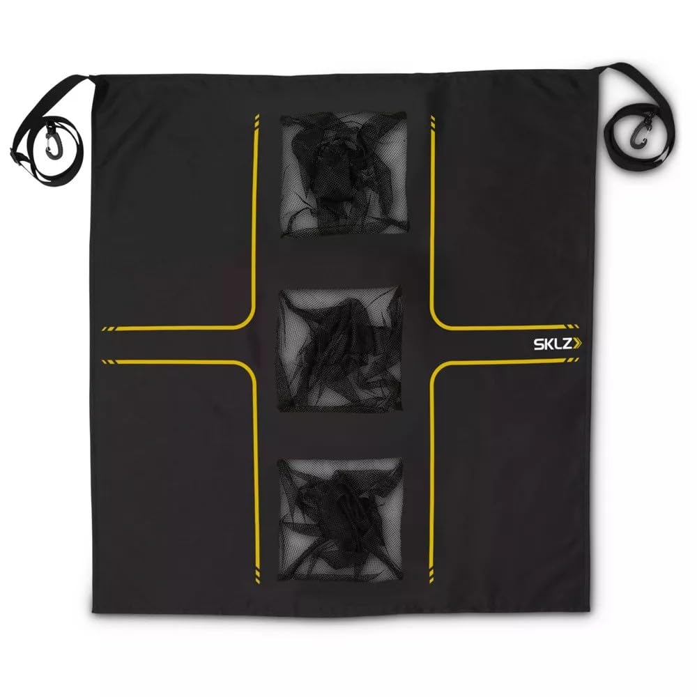 SKLZ Universal Golf Target – Objetivo de Swing Ajustable con Tres Bolsillos para Practicar Vuelo de Bola y Chip, 76.2 cm x 76.2 cm para Entrenamiento de precisión.