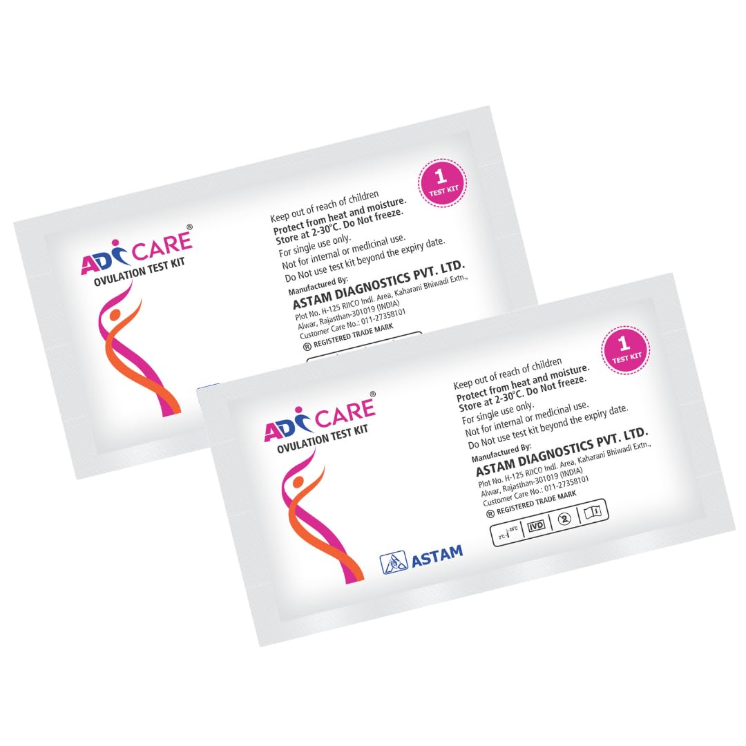ovulation test kit | one step lh test | home use fertility ovulation test kit for women (pack of 2)