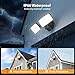 Onforu 3200LM Flood Lights Outdoor, 32W 6500K LED Security Light Manual Switch Controlled, IP66 Waterproof Outdoor Lights, Wall Mount Exterior Flood Light with 2 Adjustable Heads Floodlights Outside