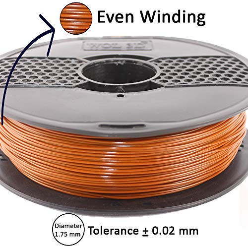 Image of WOL3D 1kg 2026 New PLA PRO+ with Improved Formula (Chocolate Brown) Made in India 3D Filament.